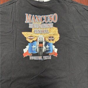 3X Harley-Davidson motorcycles dealership, T-shirt, Mancuso, Houston, Texas